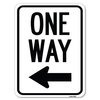 Signmission One Way Sign Left Arrow Heavy-Gauge Aluminum Rust Proof Parking Sign, 18" x 24", A-1824-23522 A-1824-23522